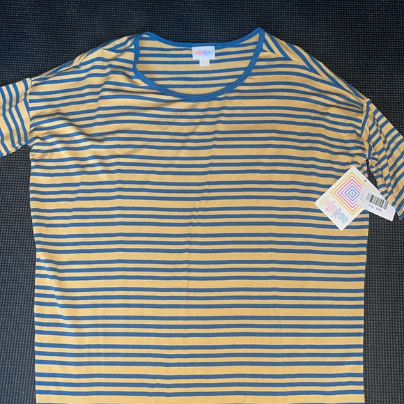 NWT Butter soft LuLaRoe Irma Tee shirt women’s XXS contrast ringer collar long - Picture 3 of 8